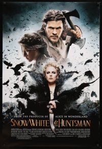 9a669 SNOW WHITE & THE HUNTSMAN DS 1sh '12 Hemsworth, Kristen Stewart, sexy Charlize Theron & cast!