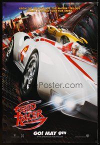 9a681 SPEED RACER teaser DS 1sh '08 Emile Hirsch in the title role, Matthew Fox!