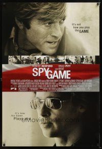 9a687 SPY GAME 1sh '01 Catherine McCormack, Robert Redford & Brad Pitt!