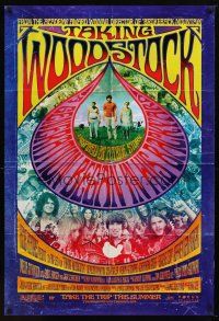 9a723 TAKING WOODSTOCK advance DS 1sh '09 Ang Lee, cool psychedelic design & art!