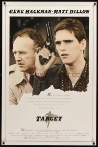 9a726 TARGET 1sh '86 Arthur Penn directed CIA thriller, Matt Dillon, Gene Hackman!
