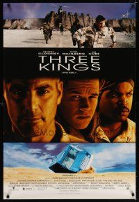 9a740 THREE KINGS video 1sh '99 George Clooney, Mark Wahlberg, & Ice Cube in the Gulf War!