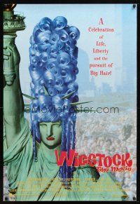 9a828 WIGSTOCK 1sh '95 drag queen festival documentary, wild image of Statue of Liberty w/wig!