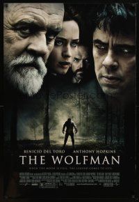 9a835 WOLFMAN DS 1sh '10 Benicio Del Toro, Anthony Hopkins, Emily Blunt & Hugo Weaving!