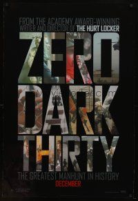 9a850 ZERO DARK THIRTY teaser DS 1sh '12 Jessica Chastain, Taylor Kinney, Scott Adkins