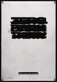 9a849 ZERO DARK THIRTY teaser DS 1sh '12 Jessica Chastain, cool redacted title design!