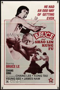 9b157 BRUCE & SHAO-LIN KUNG FU 1sh '77 Chang Lee has an odd way of getting even. martial arts!