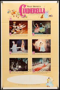 9b194 CINDERELLA style B 1sh R65 Walt Disney classic romantic musical fantasy cartoon!