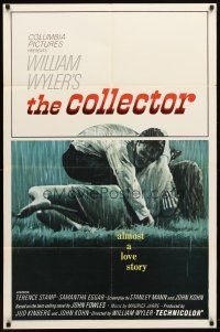9b199 COLLECTOR 1sh '65 art of Terence Stamp & Samantha Eggar, William Wyler directed!