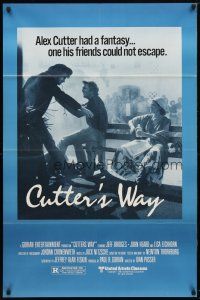 9b220 CUTTER & BONE 1sh '81 Jeff Bridges, John Heard, Cutter's Way!