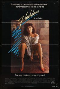 9b314 FLASHDANCE 1sh '83 sexy dancer Jennifer Beals, take your passion and make it happen!