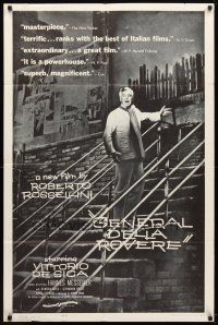 9b346 GENERAL DELLA ROVERE 1sh '61 Vittorio De Sica, directed by Robert Rossellini!