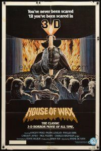 9b422 HOUSE OF WAX 1sh R81 Vincent Price, Charles Bronson, monster & sexy girl!
