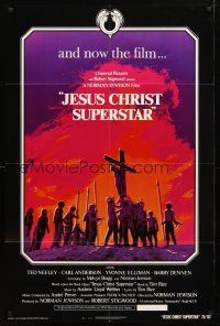 9b464 JESUS CHRIST SUPERSTAR 1sh '73 Ted Neeley, Andrew Lloyd Webber religious musical