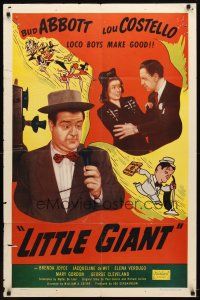 9b522 LITTLE GIANT 1sh R51 Bud Abbott & Lou Costello sell vaccuum cleaners!