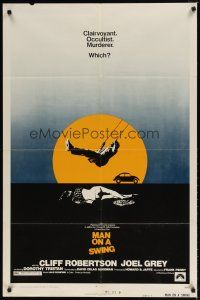 9b557 MAN ON A SWING 1sh '74 Cliff Robertson, Frank Perry, clairvoyant, occultist, murderer!