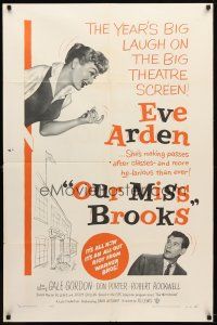 9b667 OUR MISS BROOKS 1sh '56 school teacher Eve Arden is making passes after classes!