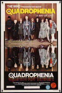 9b721 QUADROPHENIA style B 1sh '79 The Who, great image of Sting, English rock & roll!