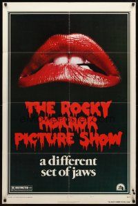 9b755 ROCKY HORROR PICTURE SHOW style A 1sh '75 classic image, a different set of jaws!