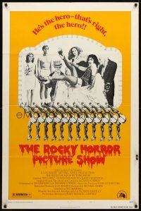 9b756 ROCKY HORROR PICTURE SHOW style B 1sh '75 Tim Curry's the hero - that's right, the hero!