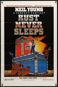 9b767 RUST NEVER SLEEPS 1sh '79 Neil Young, rock and roll art by David Weisman & Jim Evans!