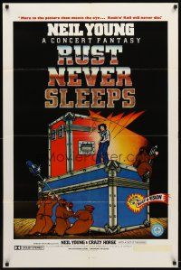 9b768 RUST NEVER SLEEPS 1sh '79 Neil Young, rock and roll art by Weisman & Evans, Rust-O-Vision!