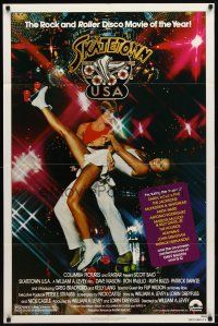 9b802 SKATETOWN USA 1sh '79 the rock and roller disco movie of the year, great skating image!