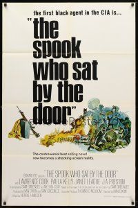 9b828 SPOOK WHO SAT BY THE DOOR 1sh R70s Lawrence Cook, Paula Kelly, Sam Greenlee novel!