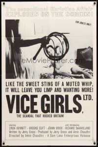 9b936 VICE GIRLS, LTD. 1sh '64 like the sweet sting of a whip it'll leave you wanting more!