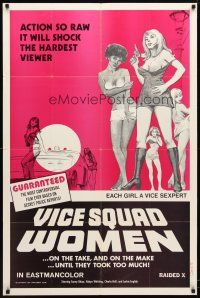 9b937 VICE SQUAD WOMEN 1sh '73 Sonny Blaze, Robyn Whitting, sexy artwork!