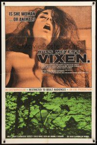 9b939 VIXEN 1sh '68 classic Russ Meyer, sexy naked Erica Gavin, is she woman or animal?