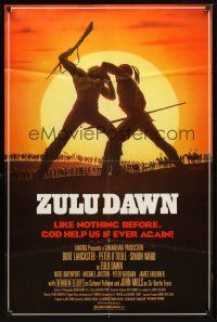 9b999 ZULU DAWN 1sh '79 Burt Lancaster, Peter O'Toole, African adventure, Topazio artwork!