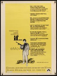 9c170 IF 30x40 '69 introducing Malcolm McDowell, Christine Noonan, directed by Lindsay Anderson!