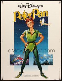 9c202 PETER PAN 30x40 R82 Walt Disney animated cartoon fantasy classic, great full-length art!