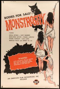 9c441 MONSTROSITY 40x60 '64 graverobbers want beautiful bodies to sell for millions!
