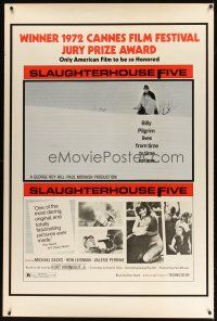 9c462 SLAUGHTERHOUSE FIVE 40x60 '72 Kurt Vonnegut's internationally acclaimed best seller!