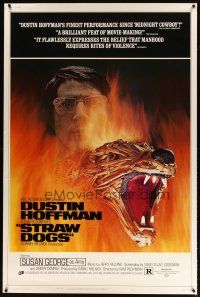 9c468 STRAW DOGS style B 40x60 '72 directed by Sam Peckinpah, Dustin Hoffman, cool different image!