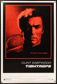 9c475 TIGHTROPE 40x60 '84 Clint Eastwood is a cop on the edge, cool handcuff image!