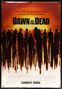 9c496 DAWN OF THE DEAD DS bus stop '04 when there's no room in Hell the dead will walk the Earth!