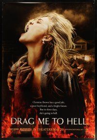 9c498 DRAG ME TO HELL DS bus stop '09 Sam Raimi, Alison Lohman being dragged down into flames!