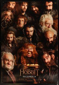 9c501 HOBBIT: AN UNEXPECTED JOURNEY DS bus stop '12 Tolkien classic, cool image of dwarves!