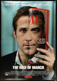 9c505 IDES OF MARCH DS bus stop '11 Ryan Gosling, George Clooney on cover of TIME!
