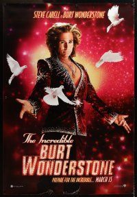 9c506 INCREDIBLE BURT WONDERSTONE DS bus stop '13 wacky image of Steve Carell in title role!