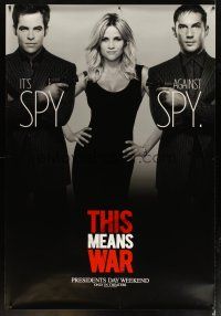 9c531 THIS MEANS WAR DS bus stop '12 Reese Witherspoon, Chris Pine, Tom Hardy!
