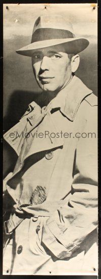 9c334 HUMPHREY BOGART commercial poster '81 classic image of Bogey in trench coat!