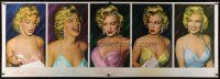 9c336 MARILYN MONROE commercial poster '87 multiple stylized color images of the sexy actress!