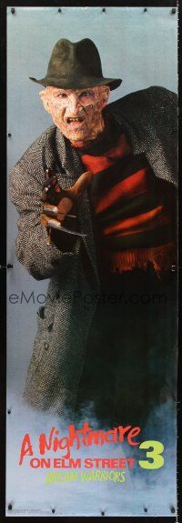 9c337 NIGHTMARE ON ELM STREET 3 Canadian commercial poster '87 cool image of Freddy Krueger!