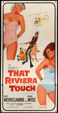 9c081 THAT RIVIERA TOUCH English 3sh '66 Morecambe, Wise, art of sexy babes & guy in scuba gear!