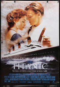 9c325 TITANIC commercial poster '97 Leonardo DiCaprio, Kate Winslet, directed by James Cameron!