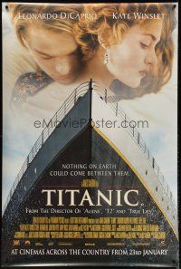 9c326 TITANIC advance English 40x60 '97 Leonardo DiCaprio, Kate Winslet, directed by James Cameron!